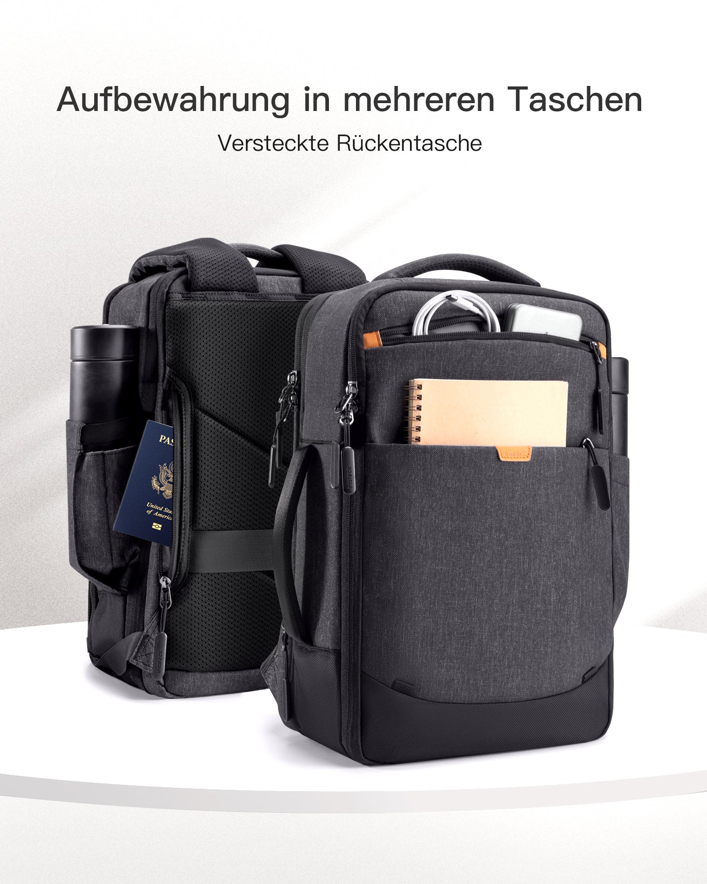 inateck-lightour-bp03006-handgep-ck-rucksack-46l-schwarz image 3