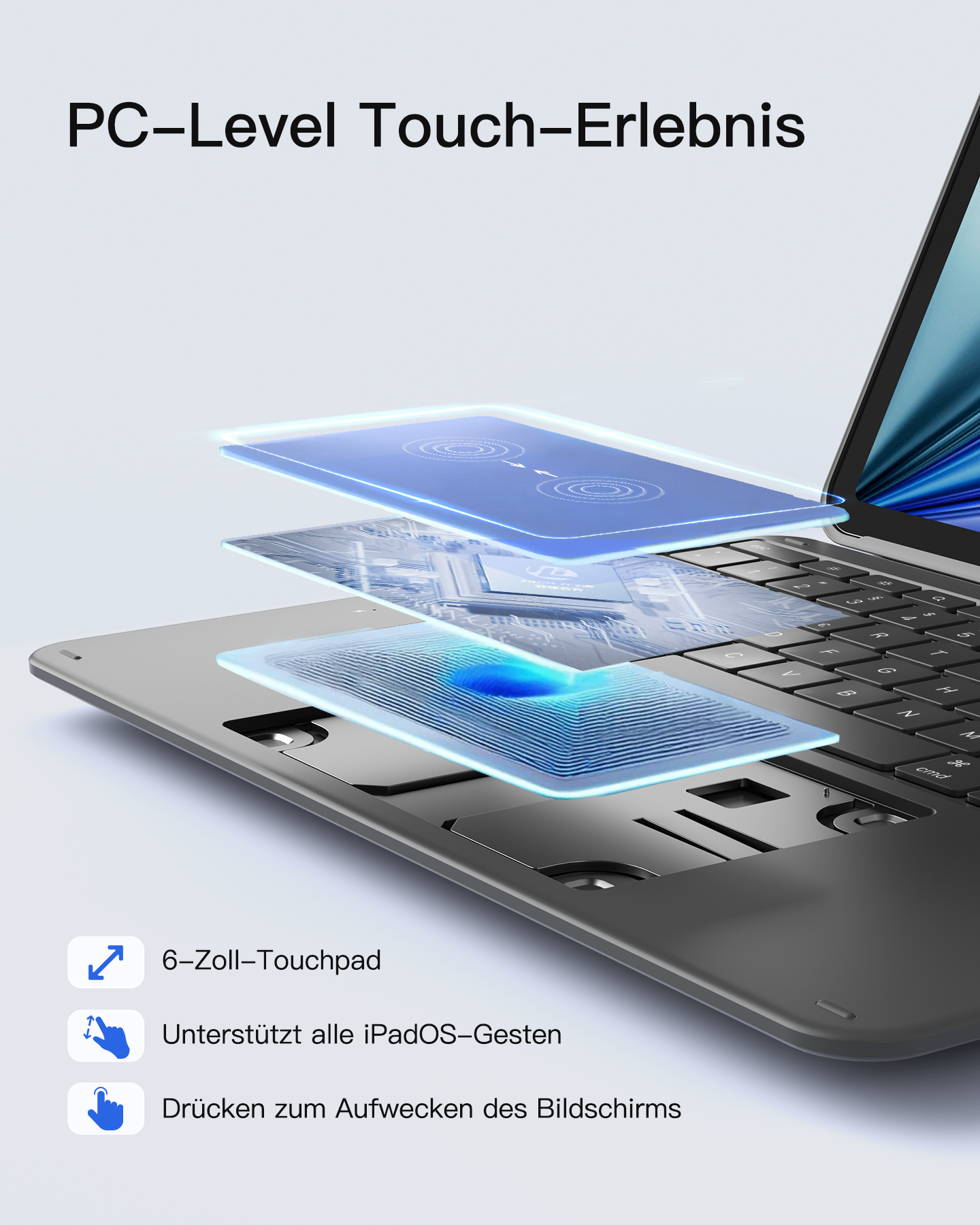 inateck-acetouch-kb04122-13a-ipad-tastatur-h-lle-grau-qwertz image 5