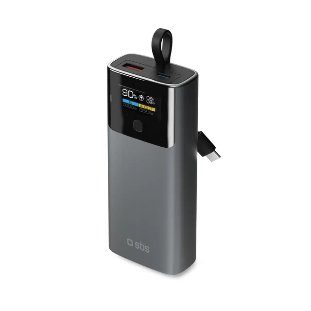 sbs-powerbank-10000mah-lcd-pd-20w-usb-c-kabel image 1