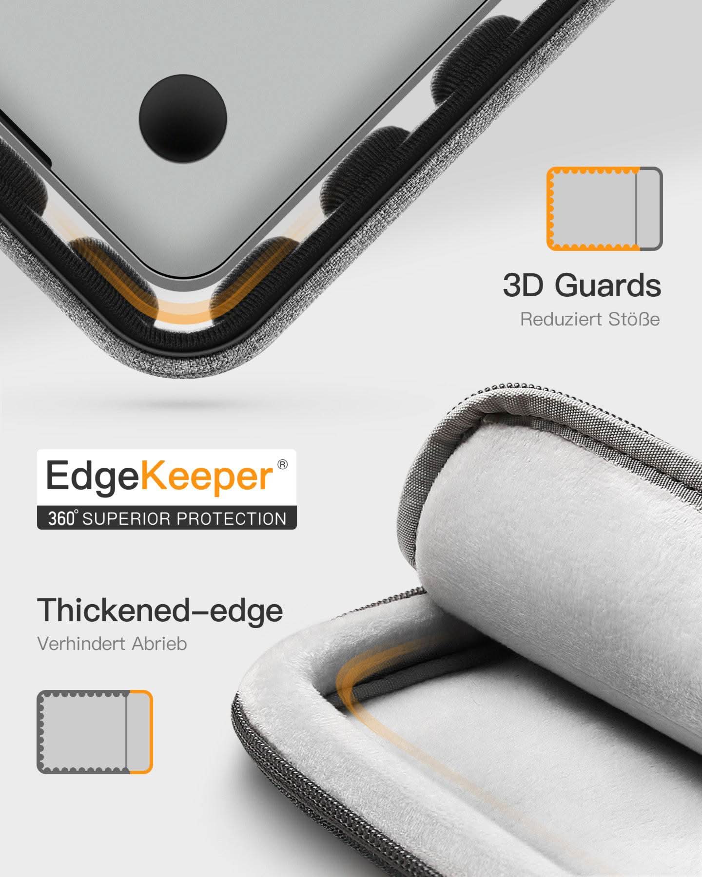 inateck-edgekeeper-lb01006-s1-laptoptasche-13-zoll-grau-polyester image 4