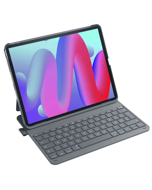 inateck-bk2007-air-tap-tastatur-h-lle-ipad-11-qwertz-grau image 1