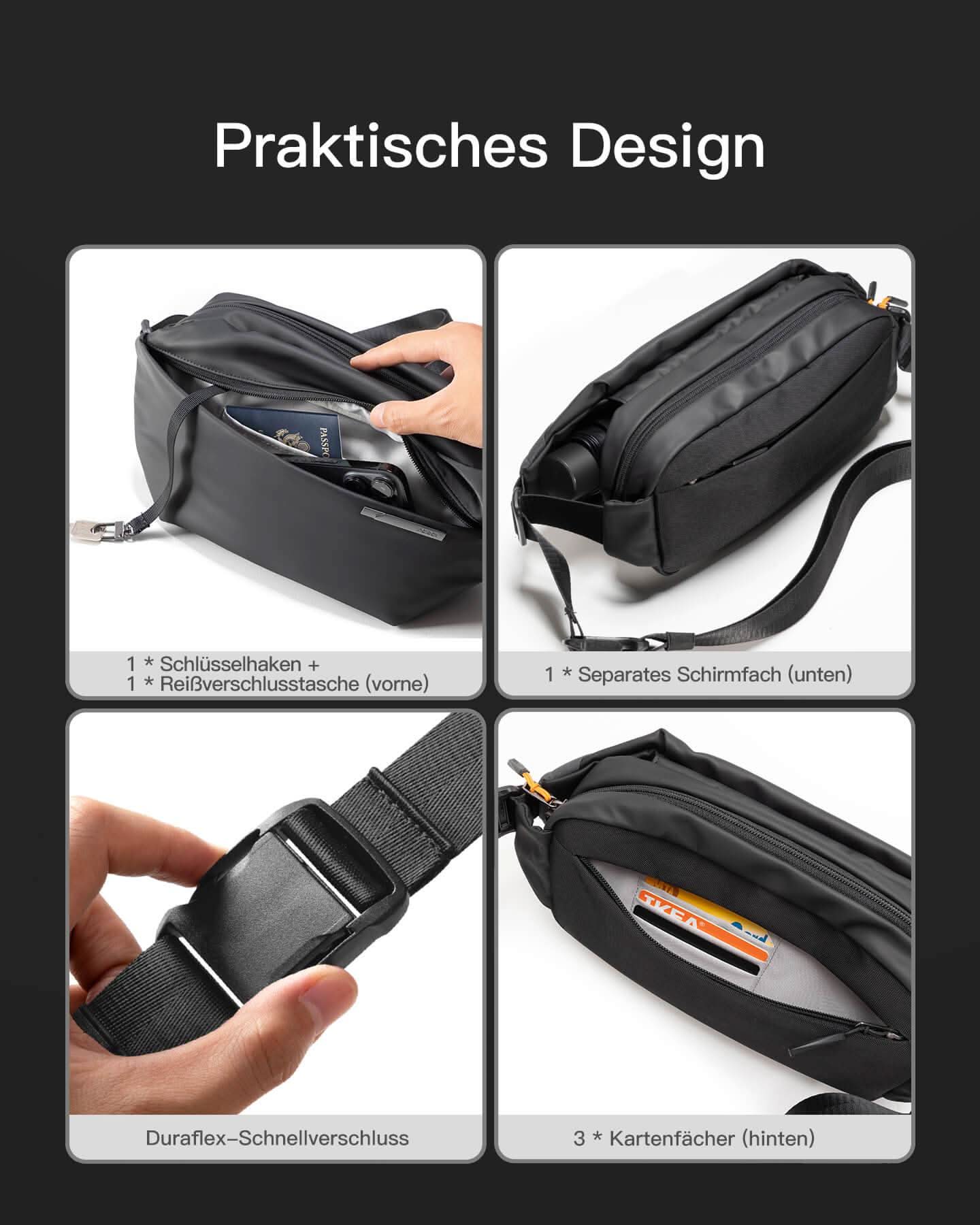 inateck-edgekeeper-lb03014-sling-bag-4l-schwarz-19-f-cher image 5