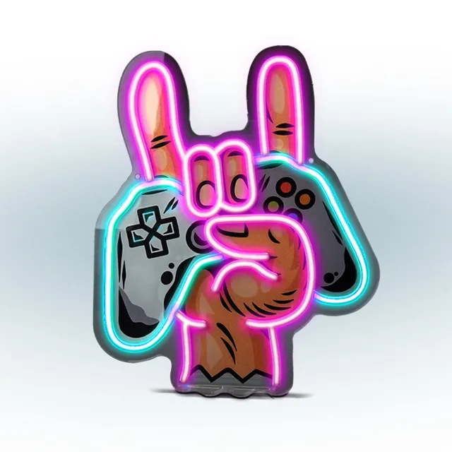 sbs-gaming-game-on-rock-led-neonlampe-usb-28-5cm image 1