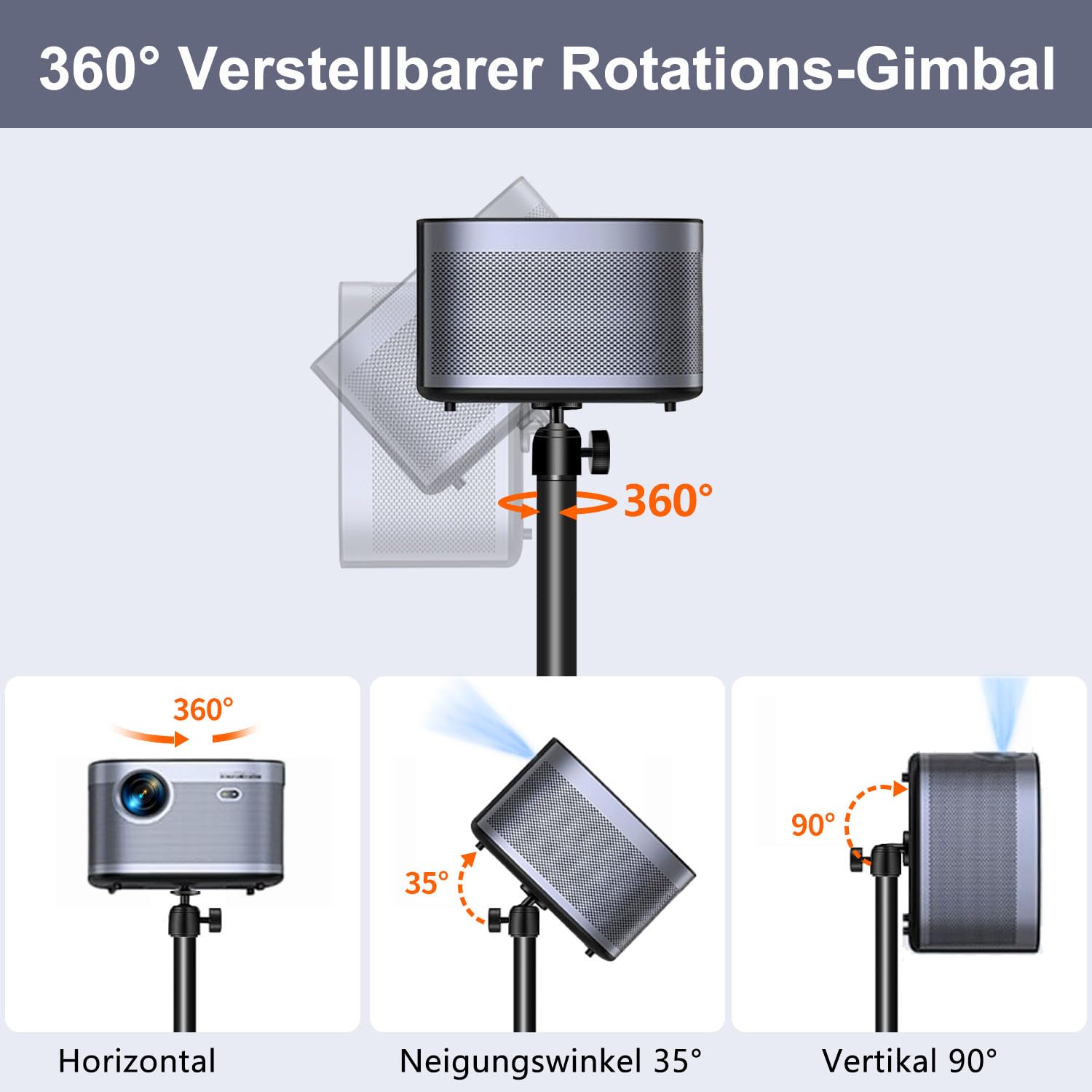 vgke-beamer-st-nder-bodenst-nder-90-125-cm-360-mattschwarz image 2
