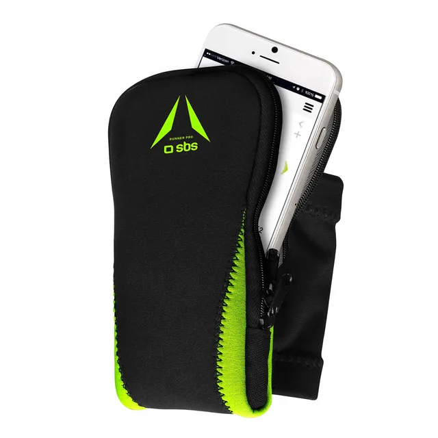 sbs-sportarmband-handy-bis-5-7-zoll-schwarz-neongelb image 1