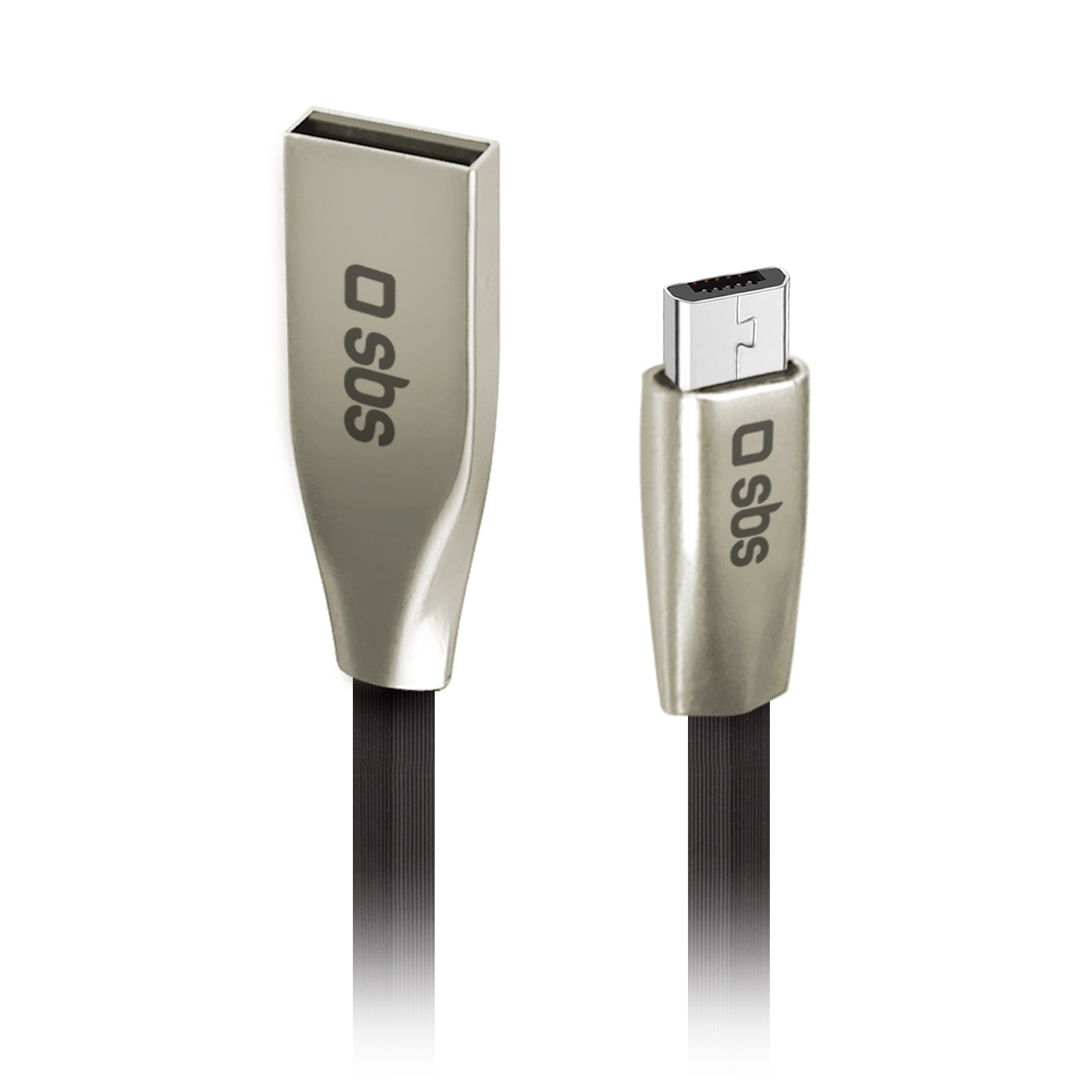 sbs-micro-usb-kabel-1-5-m-metall-unsichtbarer-stecker image 1