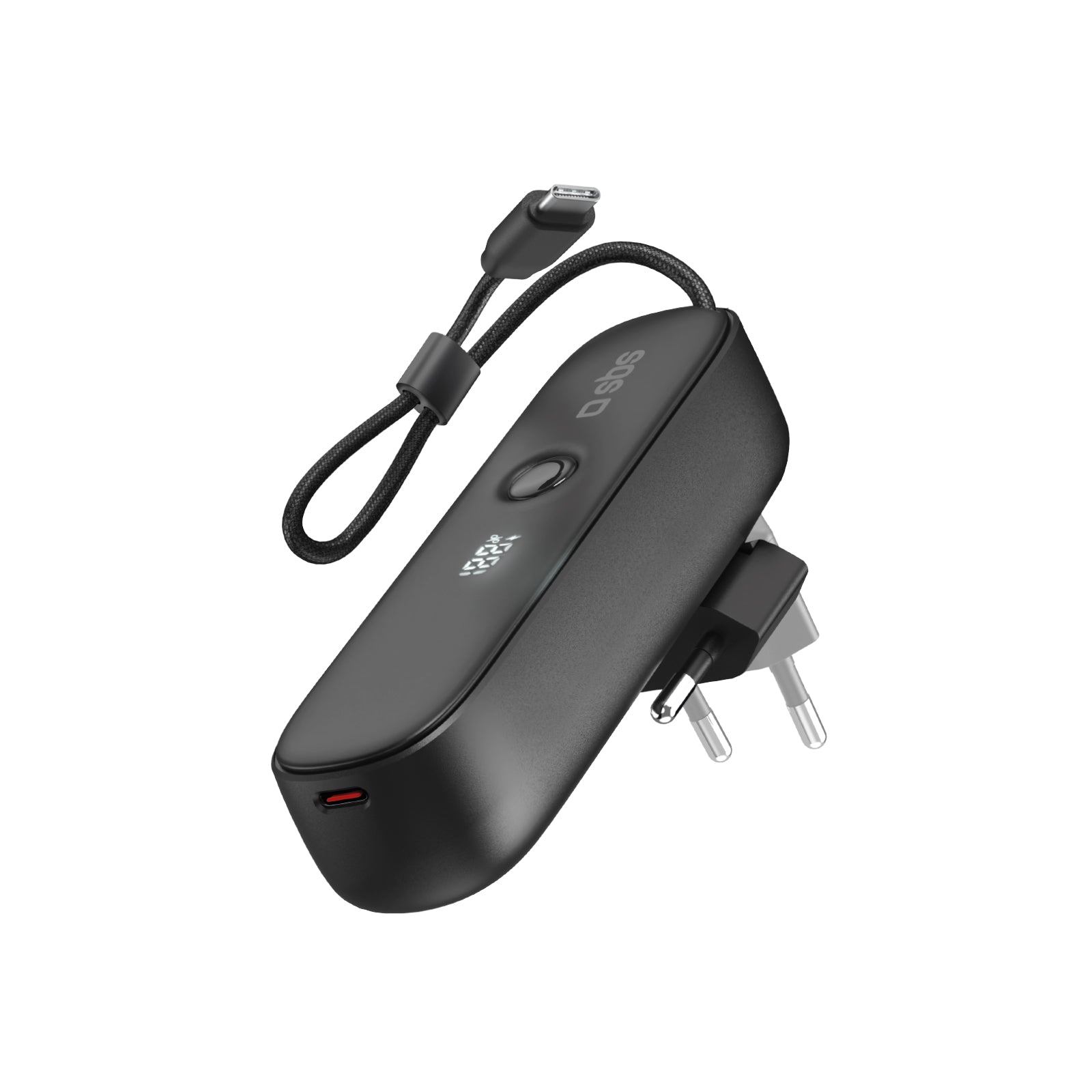 sbs-power-bank-hybrid-5000mah-20w-mit-stecker-und-kabel image 1