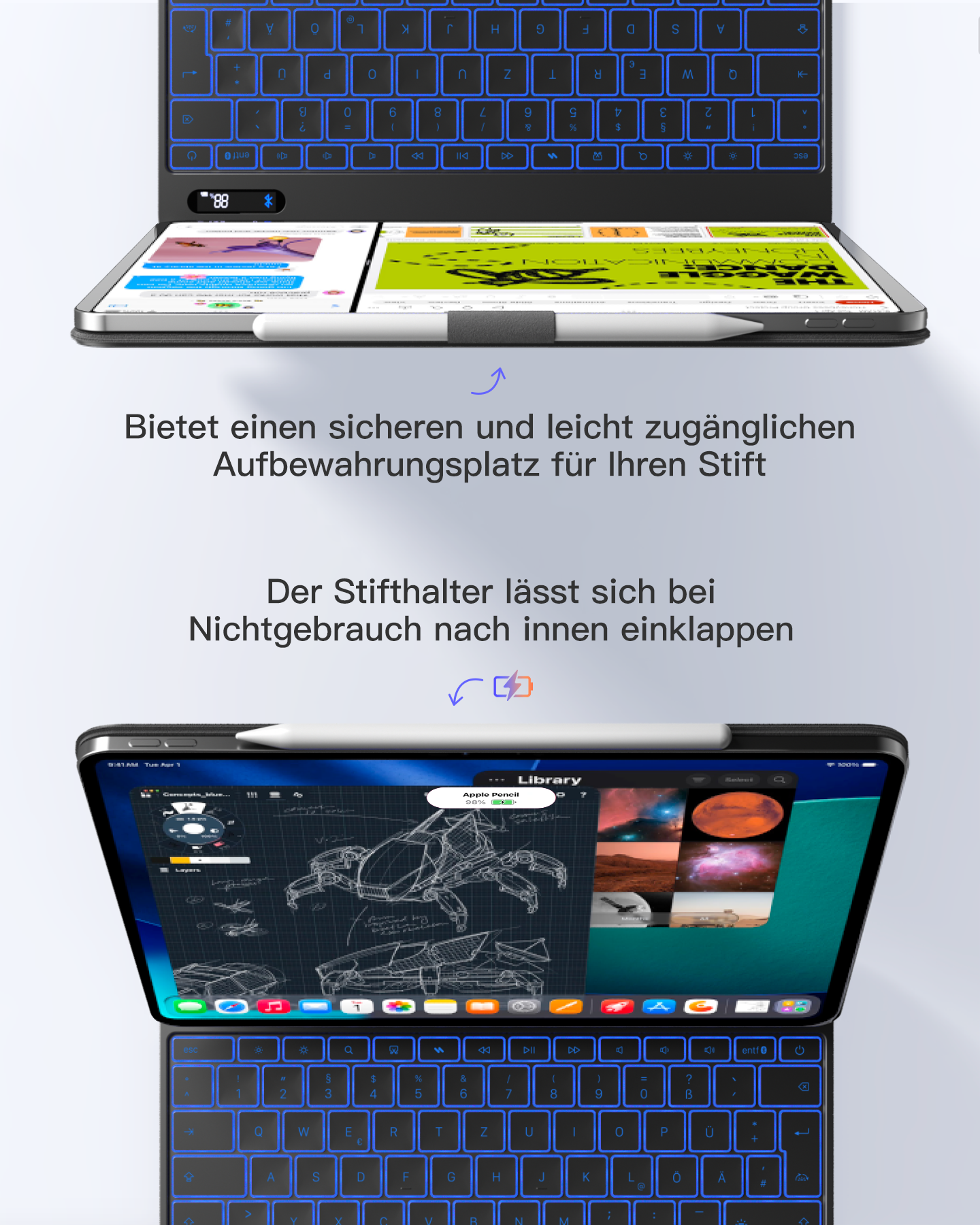 inateck-neo-magic-kb903-13a-tastatur-h-lle-13-zoll-qwertz-schwarz image 6