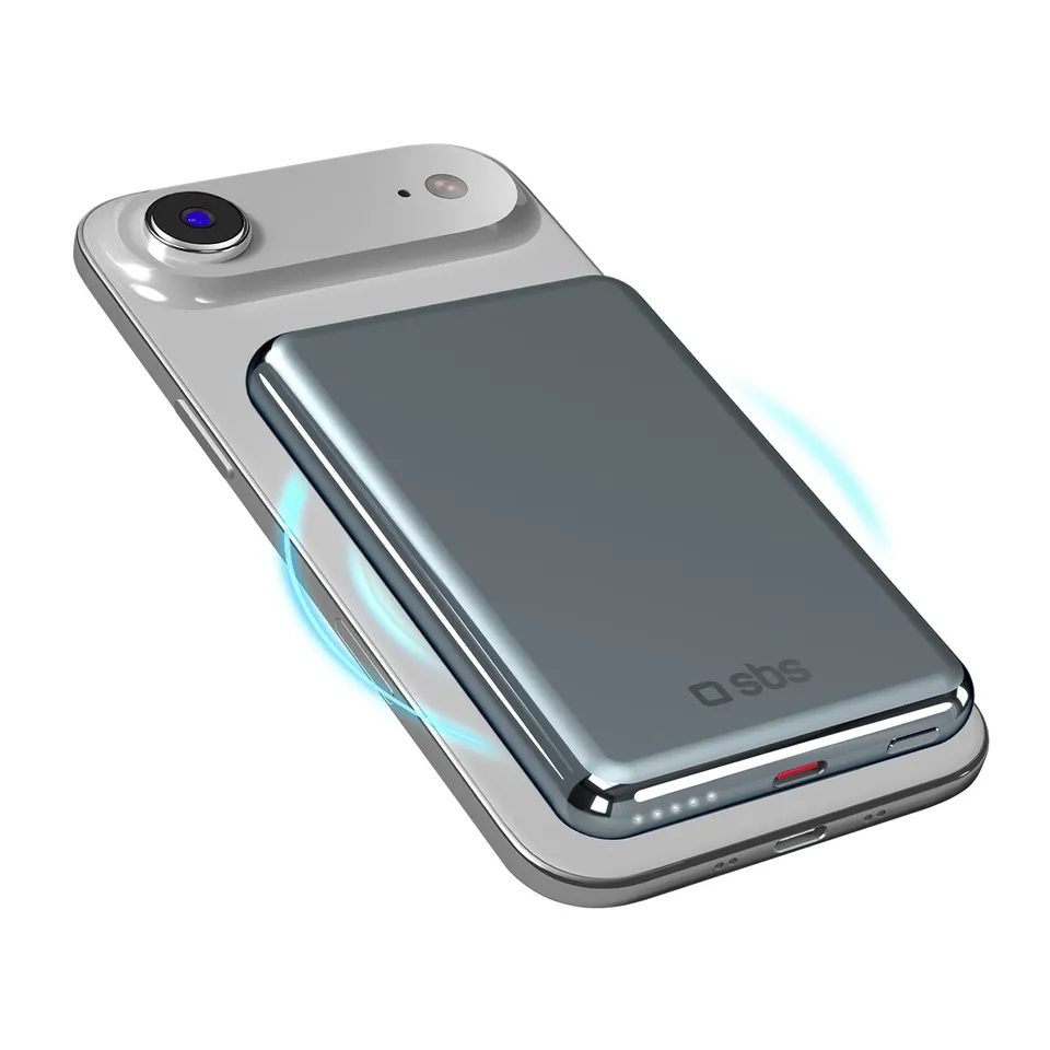 sbs-power-bank-5000-mah-magnetisch-magsafe-pd-20w-alu image 1