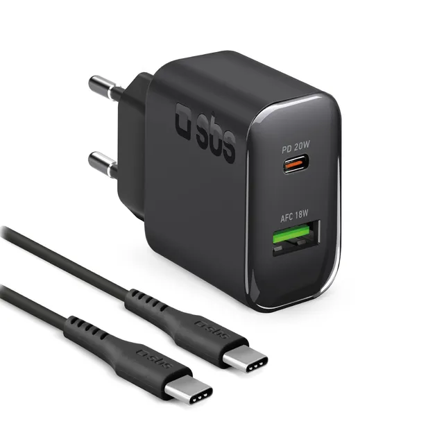 sbs-wall-charger-kit-20w-usb-c-pd-ladeger-t-kabel image 1