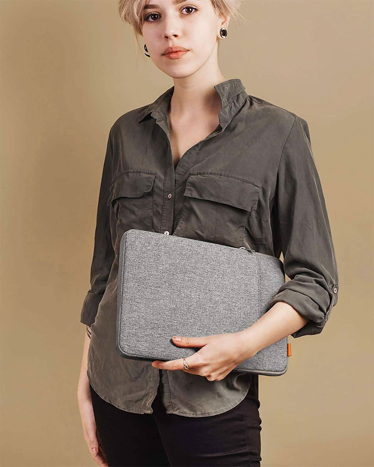 inateck-edgekeeper-lb01006-s1-laptoptasche-13-zoll-grau-polyester image 7