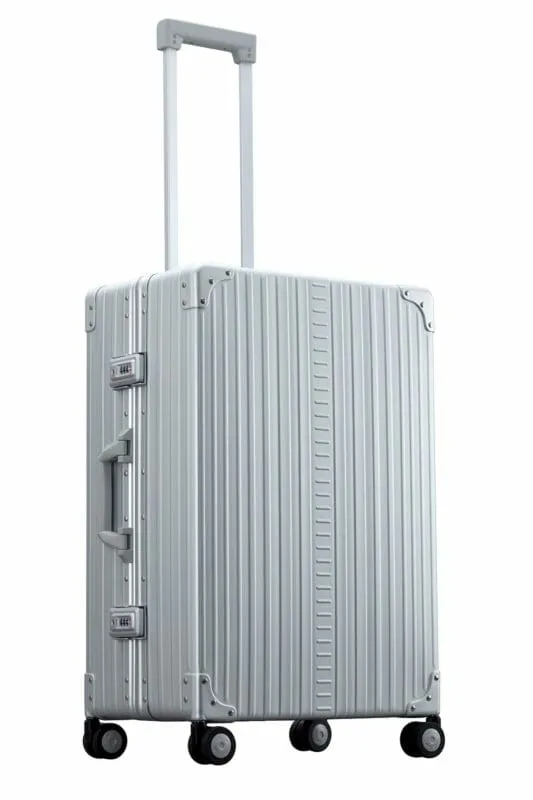 aleon-2655-26-traveler-alu-koffer-trolley-spinner-platin image 1