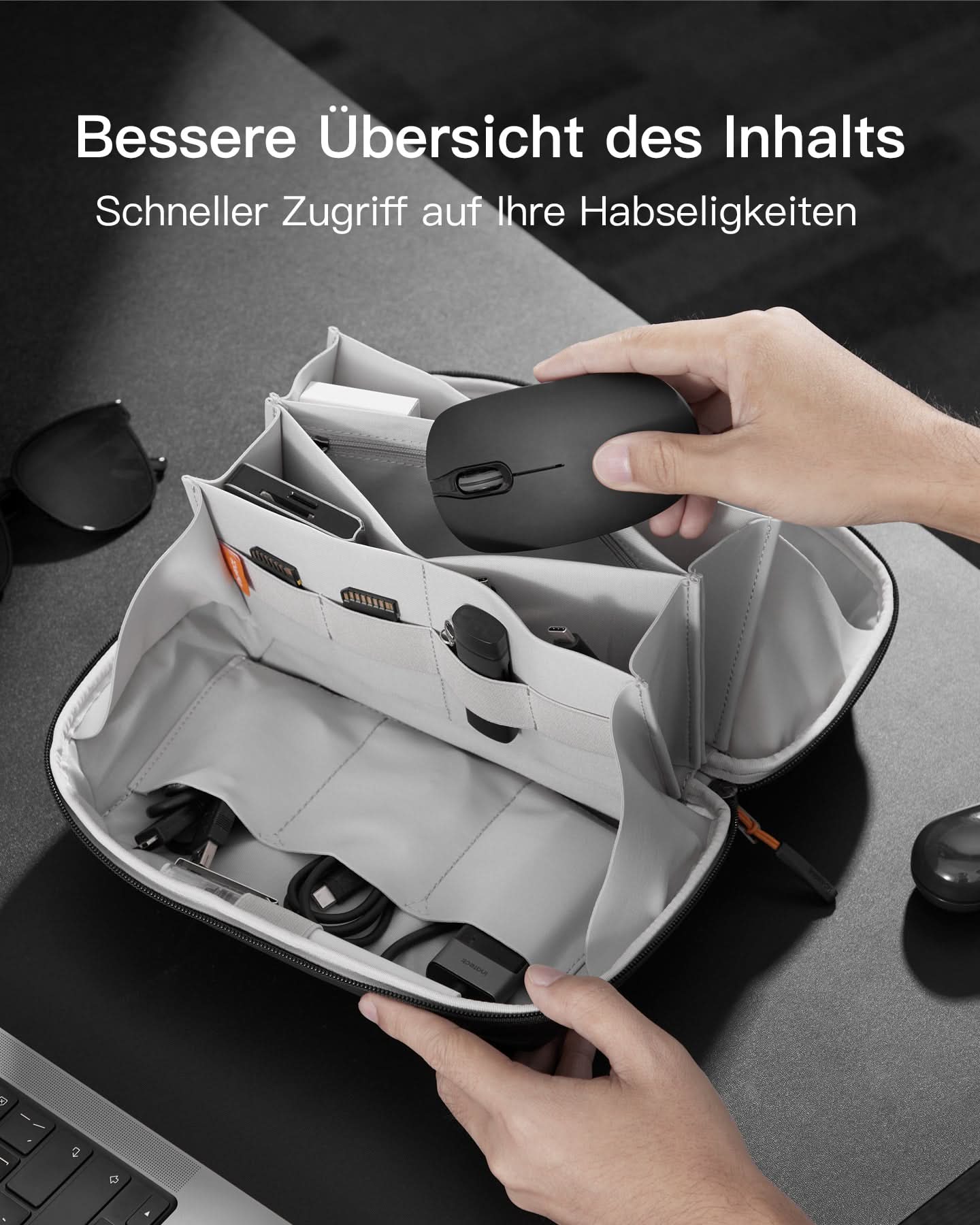 inateck-ab03007-gadget-organizer-elektronik-tasche-schwarz image 3
