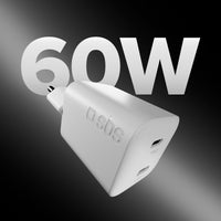 sbs-wall-chargers-wandladeger-t-60w-pd-2x-usb-c-kabel-1-5m image 2