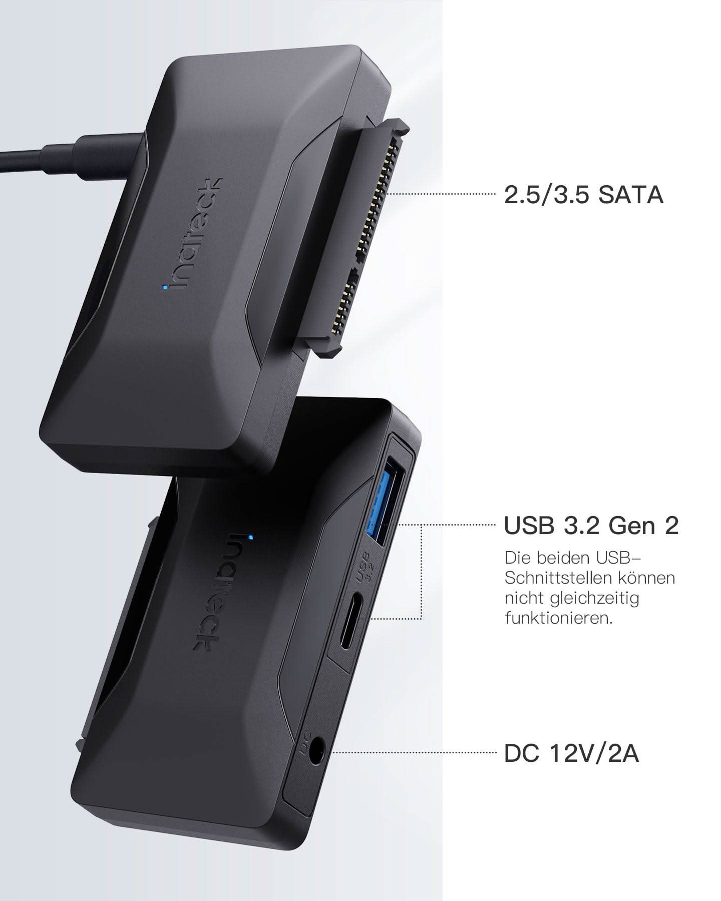 inateck-ua1006-sata-usb-adapter-2-5-3-5-zoll-mit-netzteil image 3