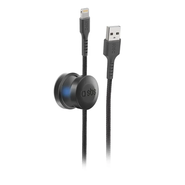 sbs-charging-cables-usb-lightning-kabel-2m-mit-halter-mfi image 1