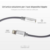 sbs-lightning-auf-klinke-adapter-3-5-mm-15-cm-mfi-textil image 3