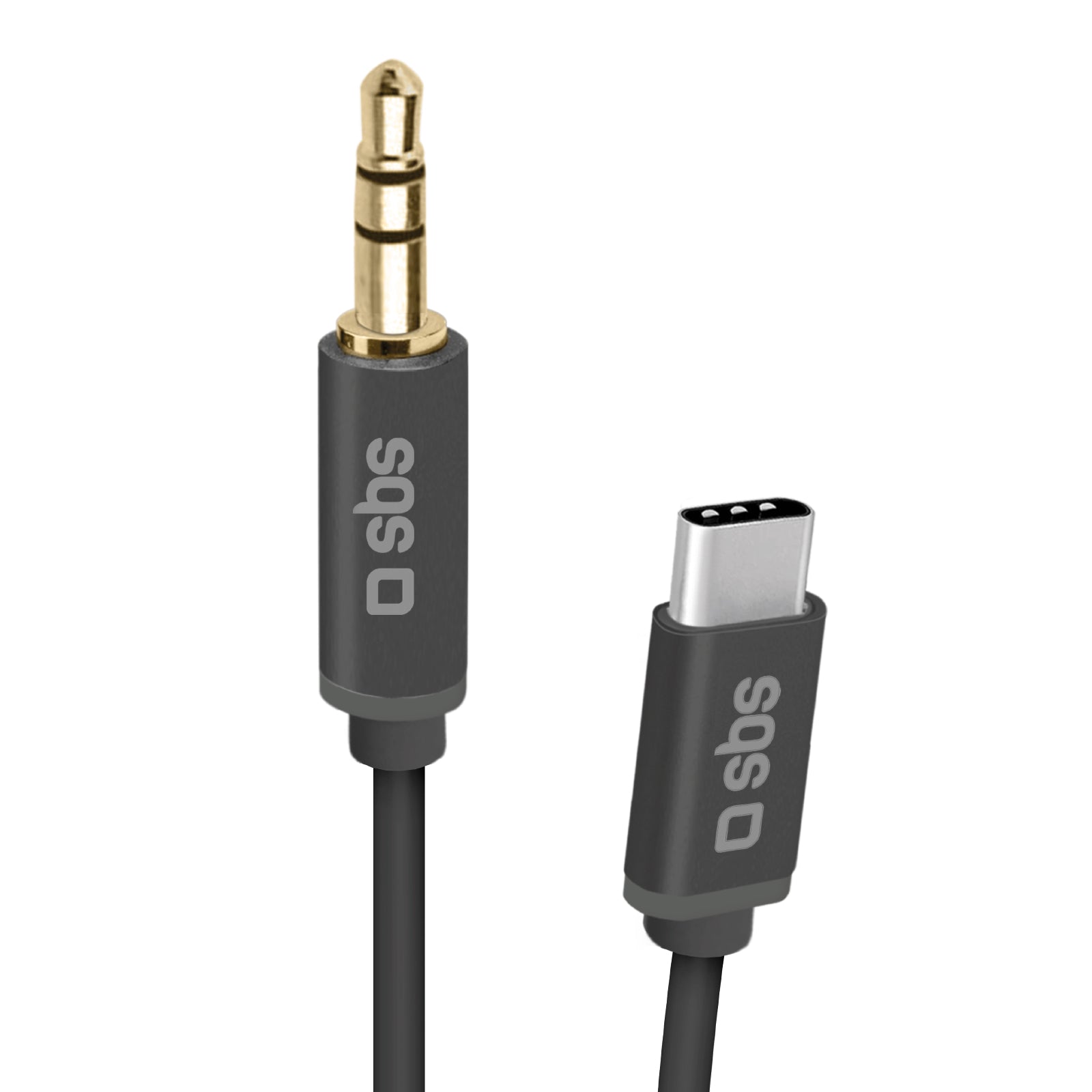 sbs-usb-c-auf-3-5-mm-audiokabel-1-m-metall image 1