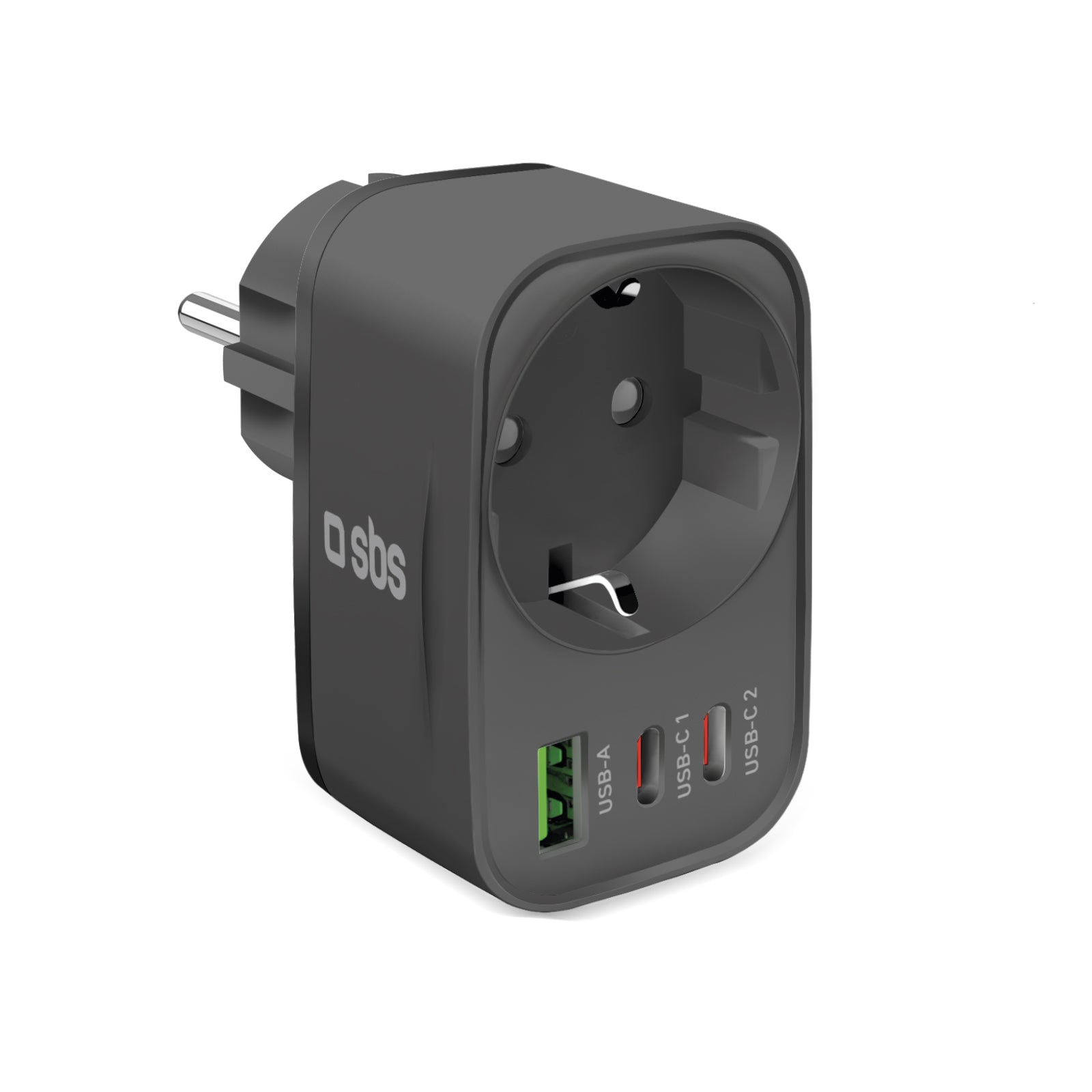 sbs-schuko-wandladeger-t-30w-usb-c-usb-a-pd-wei image 1