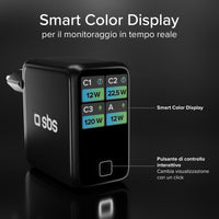 sbs-wall-chargers-100w-usb-c-ladeger-t-4-ports-tft-display image 7