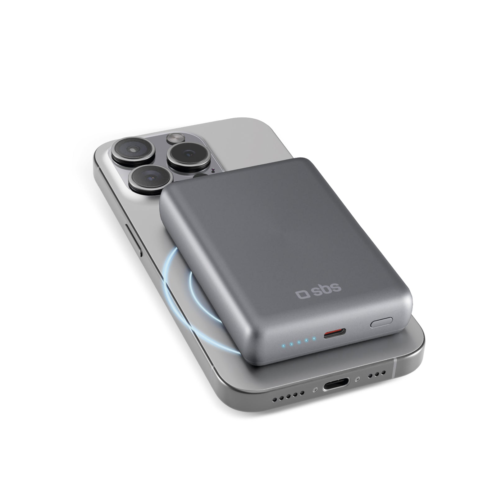 sbs-power-bank-10000-mah-magsafe-kabellos-15w-schwarz image 1