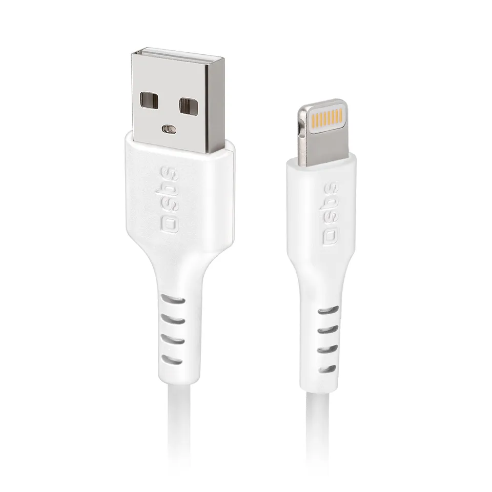 sbs-charging-and-data-cables-usb-lightning-kabel-2m-mfi-metall image 1