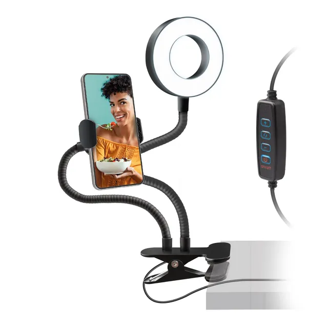 sbs-led-ringlicht-9cm-tischclip-3-lichtfarben image 1