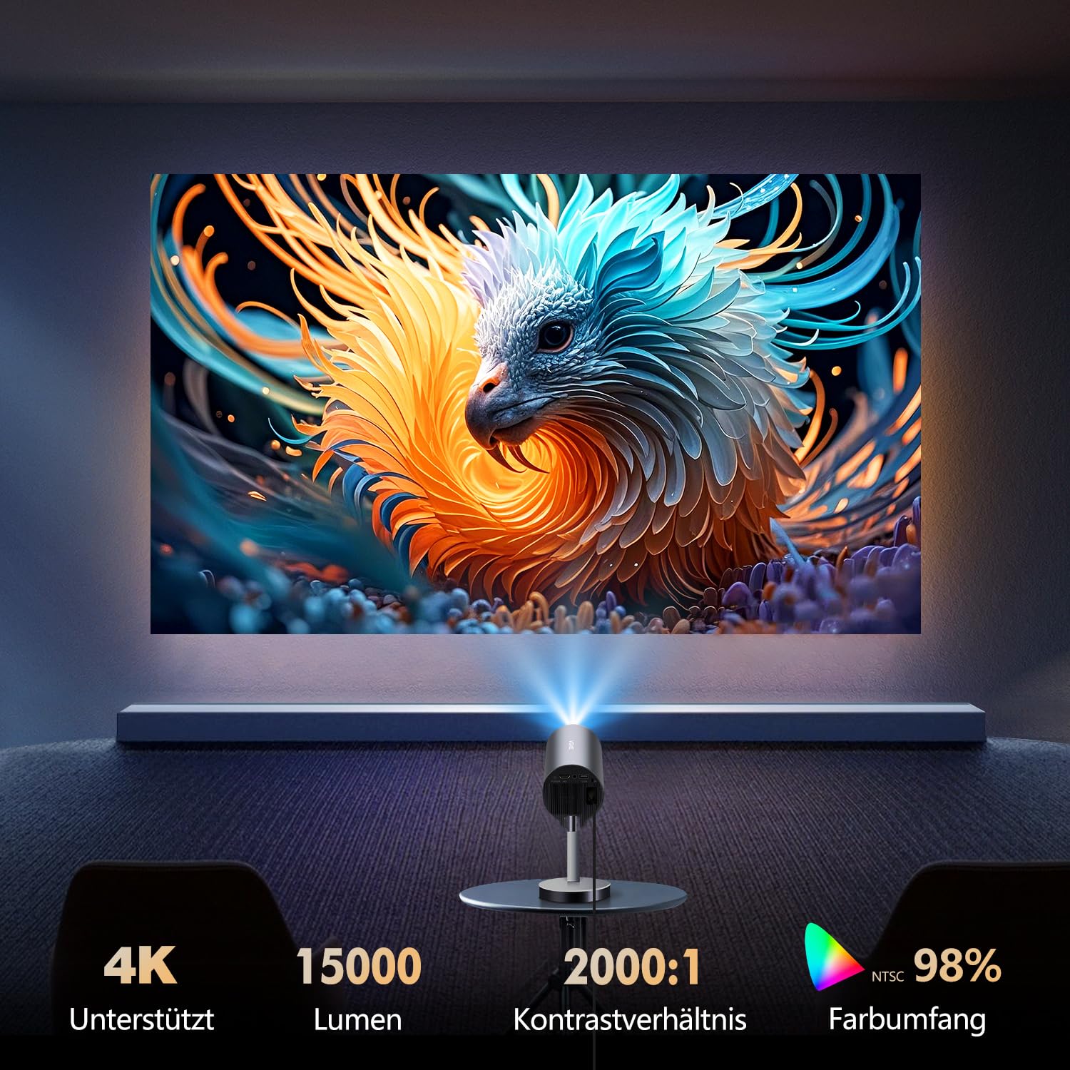 vgke-mini-beamer-full-hd-4k-support-wifi6-mit-teleskopst-nder image 4