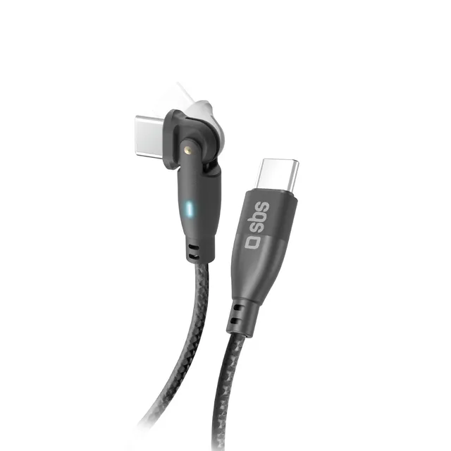 sbs-flexi-usb-c-ladekabel-60w-nylon-1-m-abgewinkelt image 1