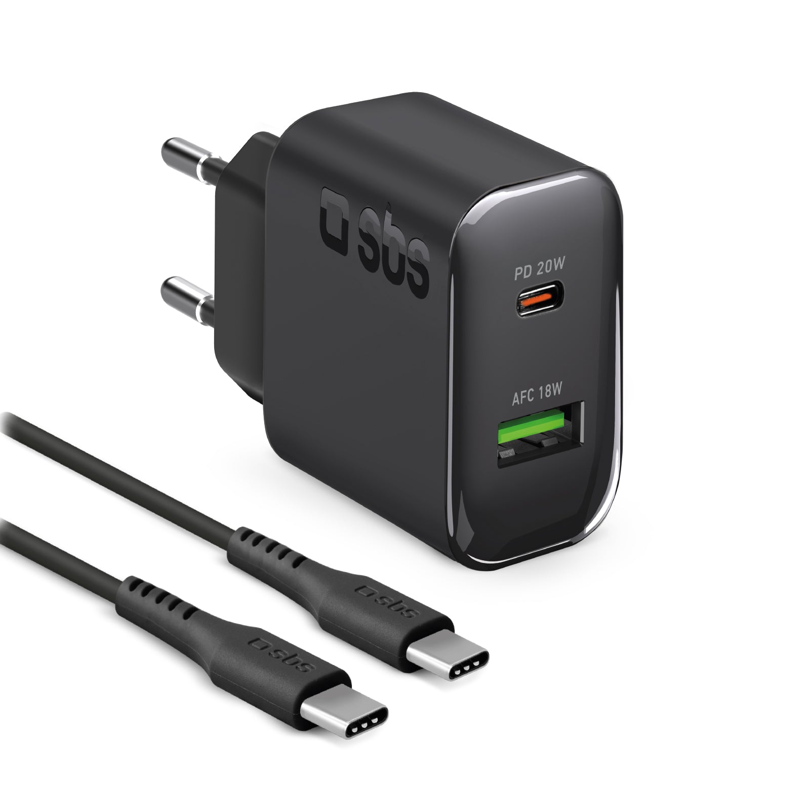 sbs-wall-charger-kit-20w-usb-c-pd-ladeger-t-kabel image 1
