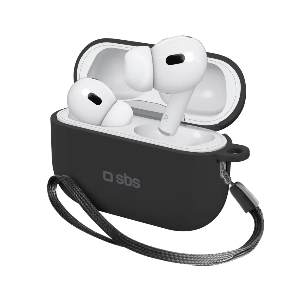 sbs-silikon-h-lle-f-r-airpods-pro-2-schwarz-mit-clip image 1