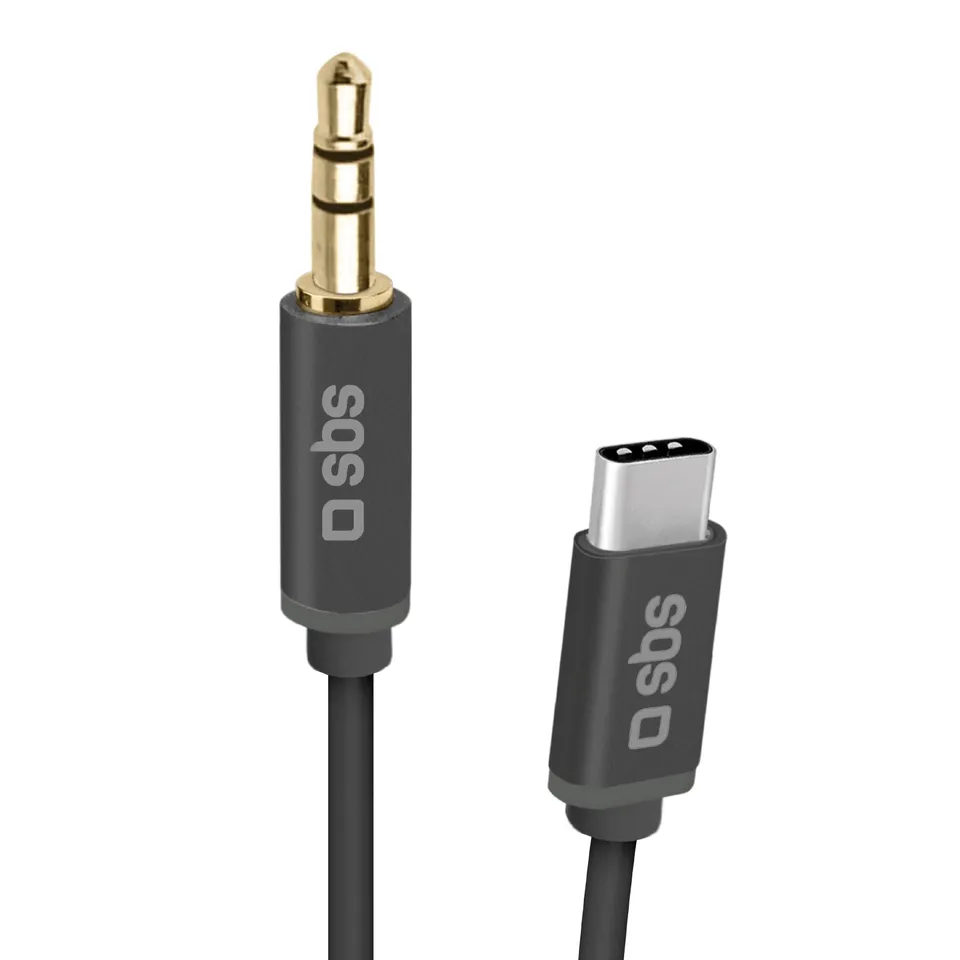 sbs-audio-usb-c-auf-klinke-3-5-mm-kabel-1-m-vergoldet image 1