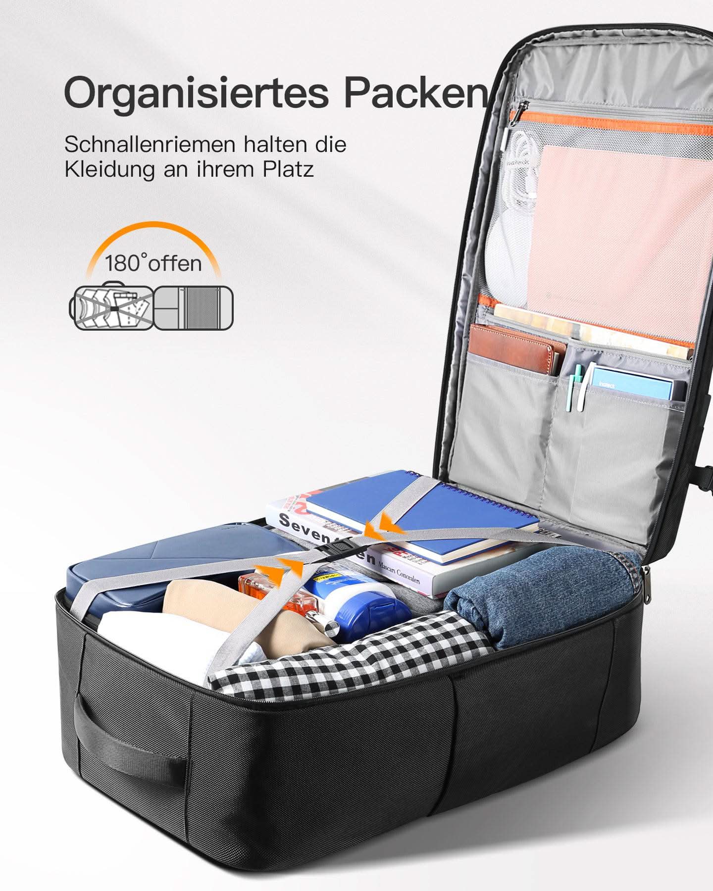 inateck-bp03005-lightour-handgep-ck-rucksack-20-42l-laptop image 4