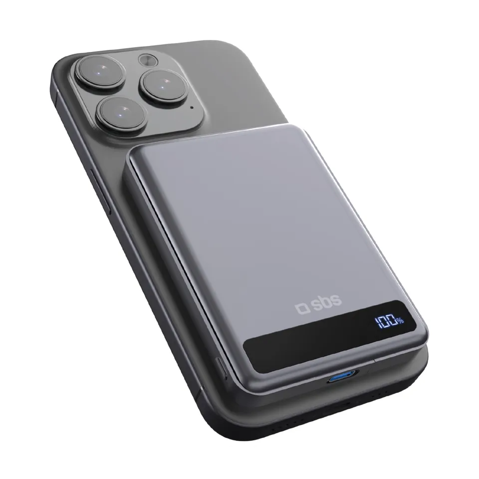 sbs-power-bank-5000mah-qi2-magnet-15w-lcd-usb-c image 1