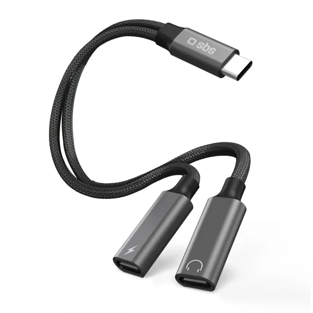 sbs-usb-c-adapter-laden-audio-60w-pd-13-cm image 1