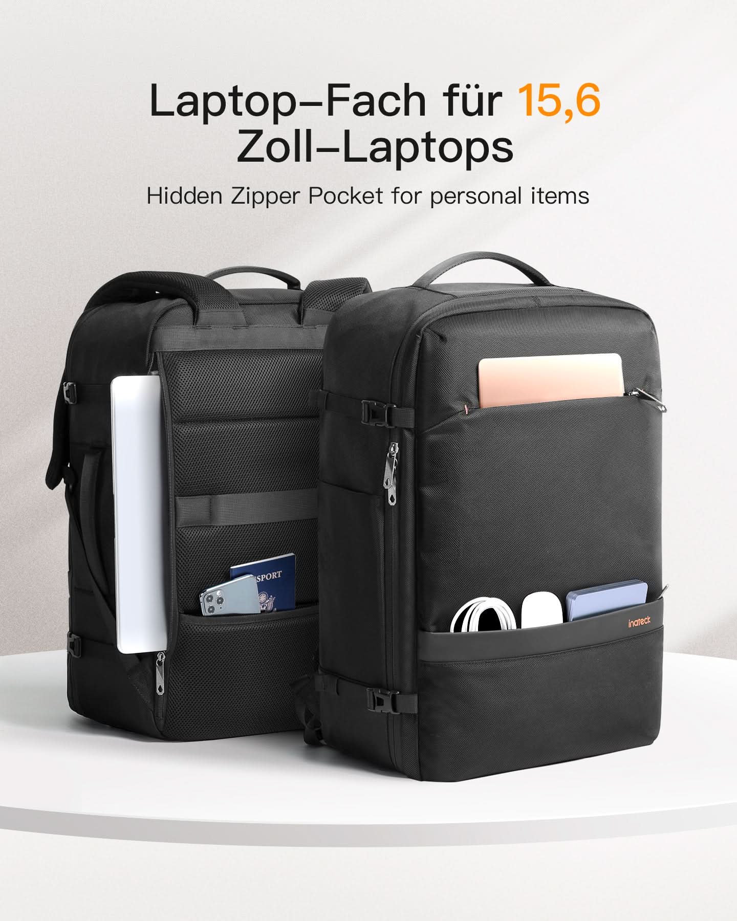 inateck-bp03005-lightour-handgep-ck-rucksack-20-42l-laptop image 6