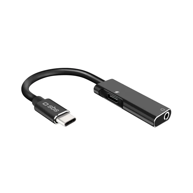 sbs-usb-c-auf-3-5mm-klinke-adapter-kopfh-reradapter-mit-ladeport-9cm image 1