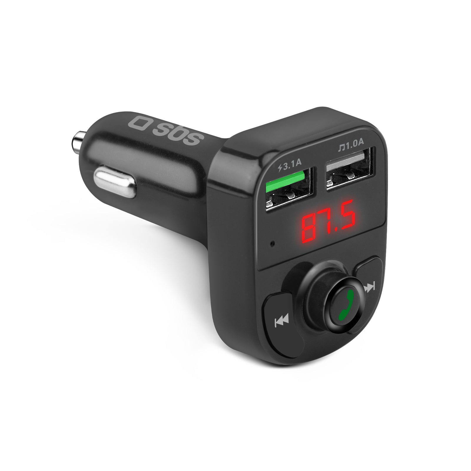 sbs-auto-ladeger-t-15w-fm-transmitter-usb-a-bluetooth image 1