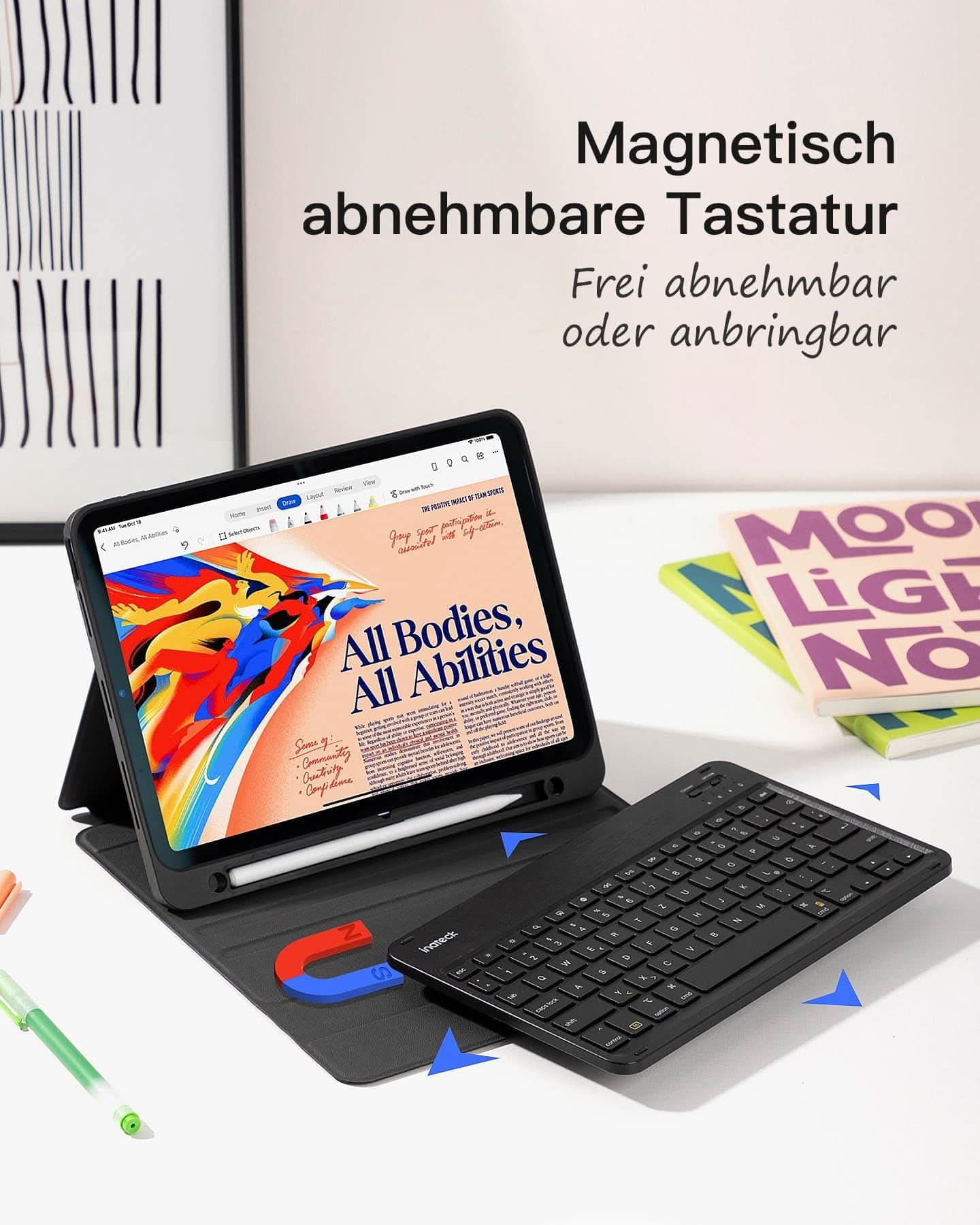inateck-ace-touch-kb04002-tastaturh-lle-11-zoll-schwarz image 3