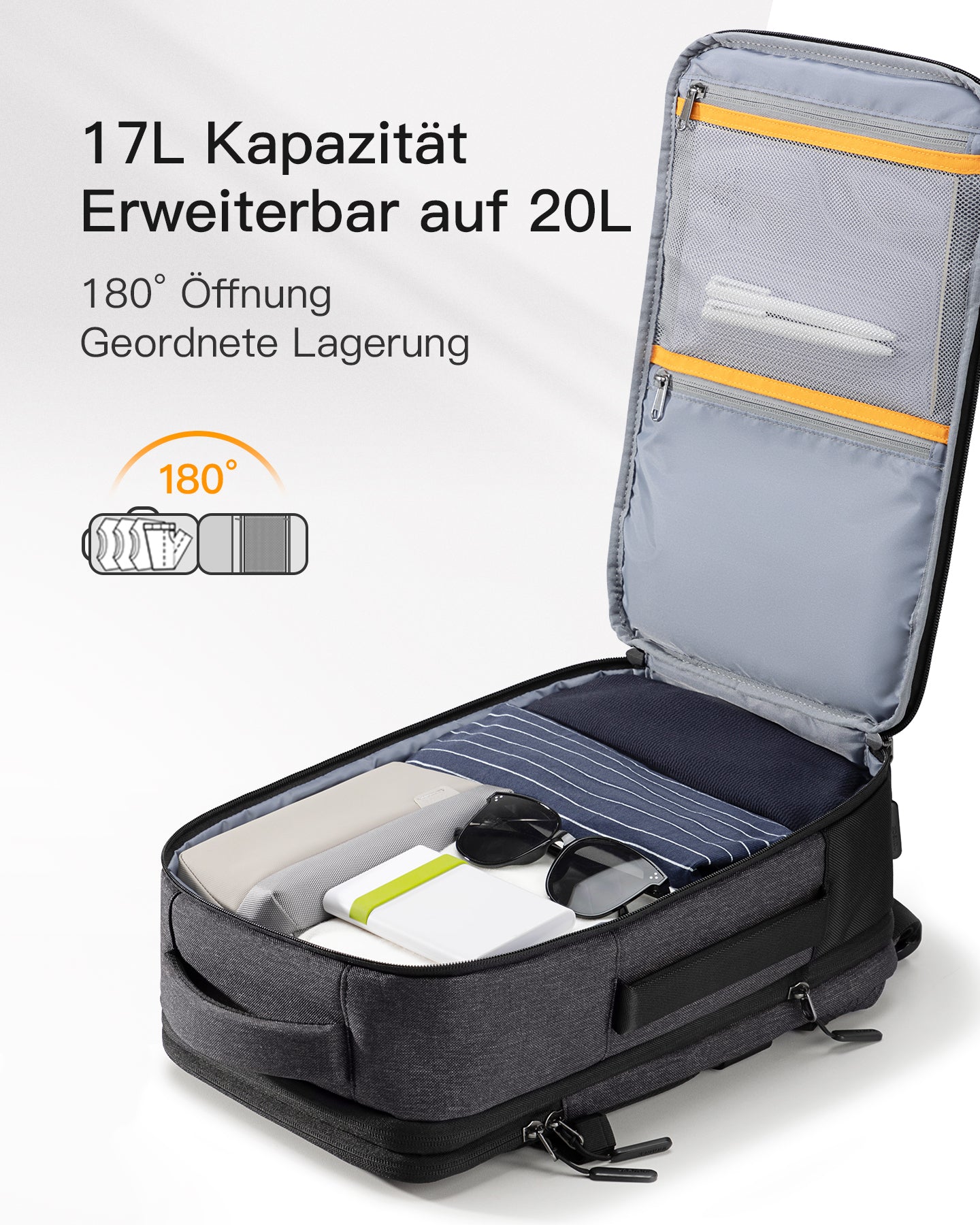 inateck-lightour-bp03006-handgep-ck-rucksack-46l-schwarz image 4