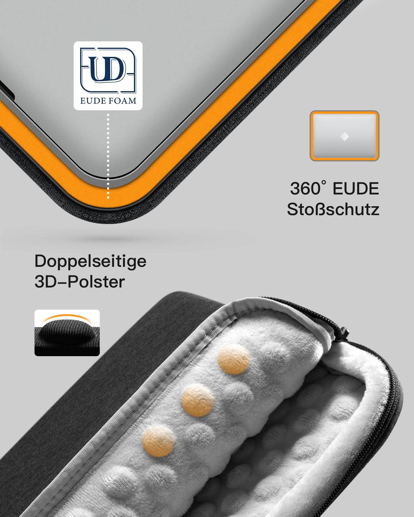 inateck-edgekeeper-lb01011-laptoptasche-13-zoll-schwarz image 4