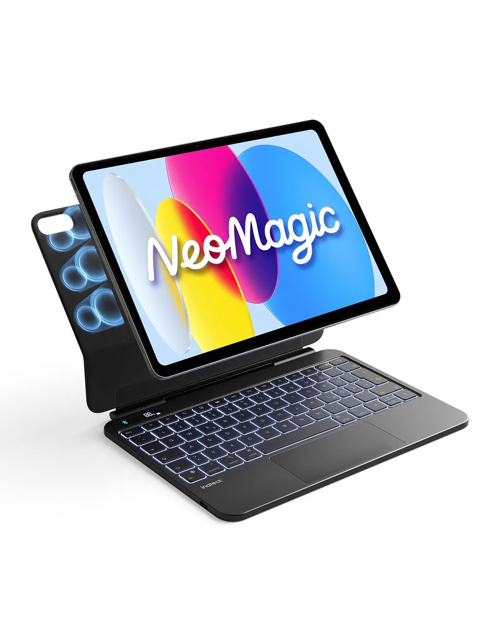 inateck-neomagic-kb903-10-ipad-tastatur-11-zoll-schwarz-led image 1