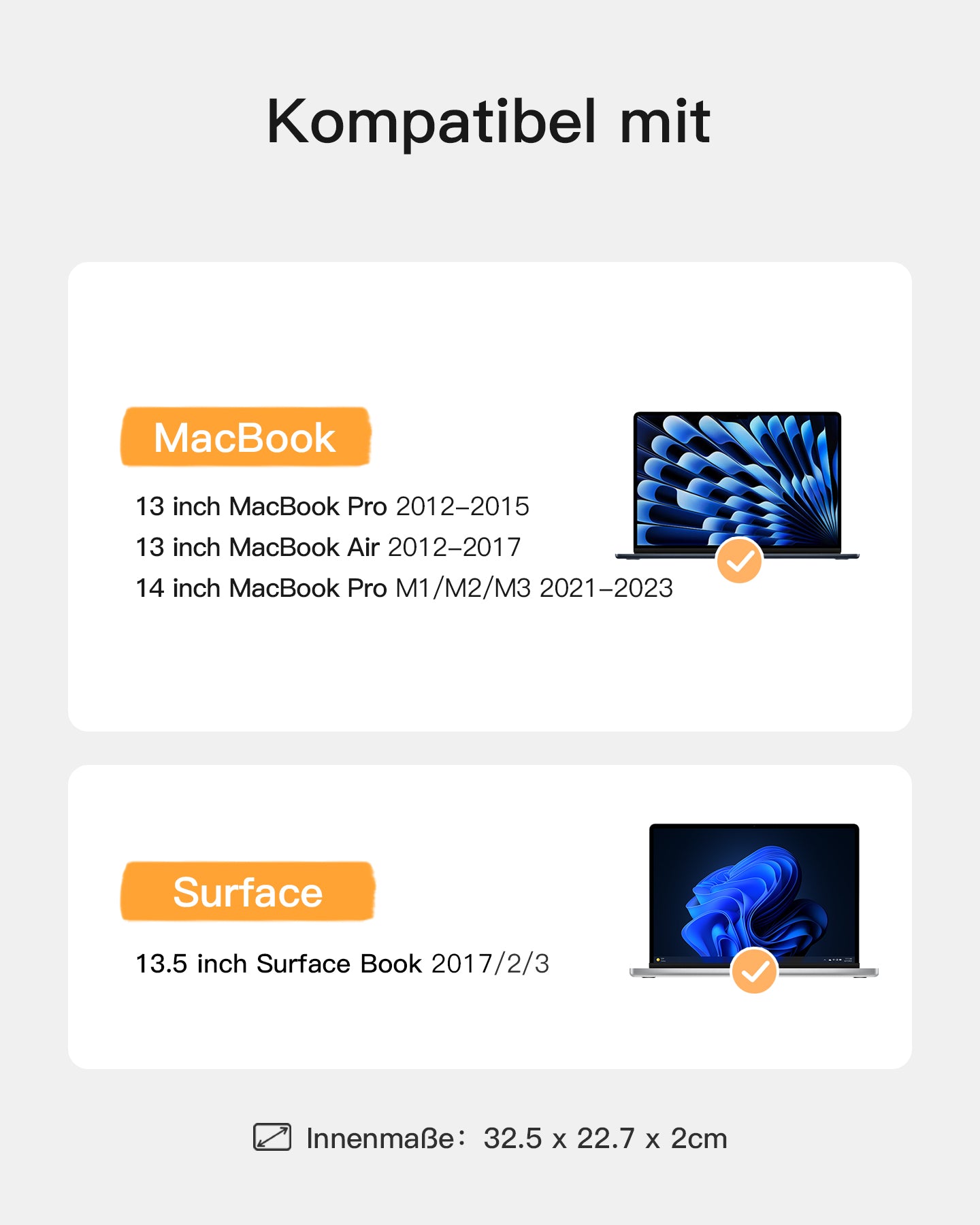 inateck-edgekeeper-lb02006-laptoptasche-13-zoll-grau-schutz image 3