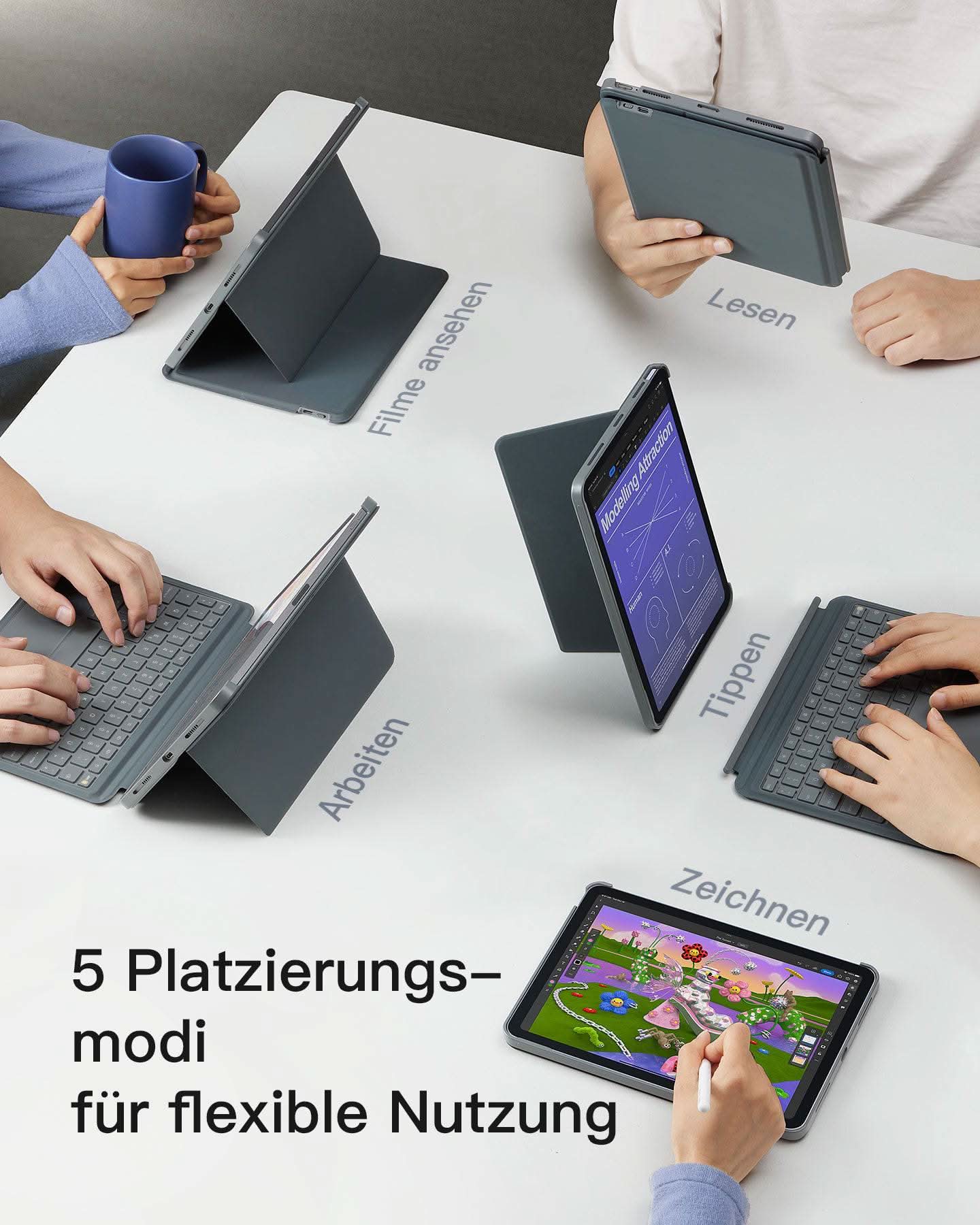 inateck-ace-touch-kb04111-ipad-tastatur-11-zoll-qwertz-bluetooth image 3