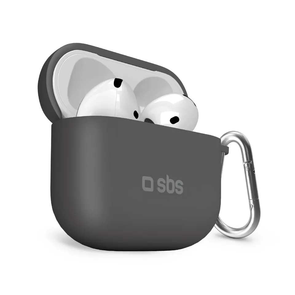 sbs-style-airpods-4-silikonh-lle-mit-karabiner-schwarz image 1