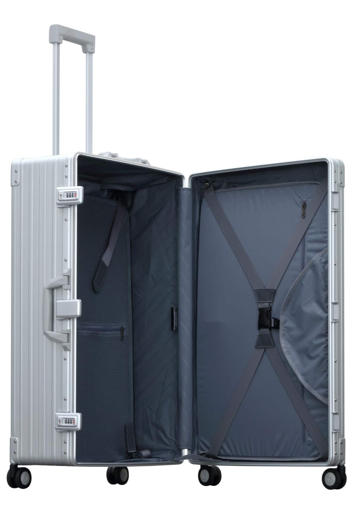 aleon-checked-3028-reisekoffer-30-zoll-alu-xxl-platin image 6