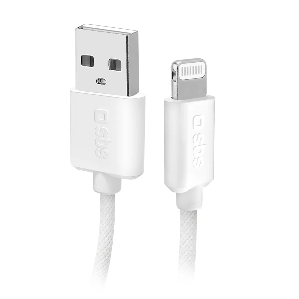 sbs-usb-a-lightning-kabel-gewebe-mfi-1-5-m-klett image 1