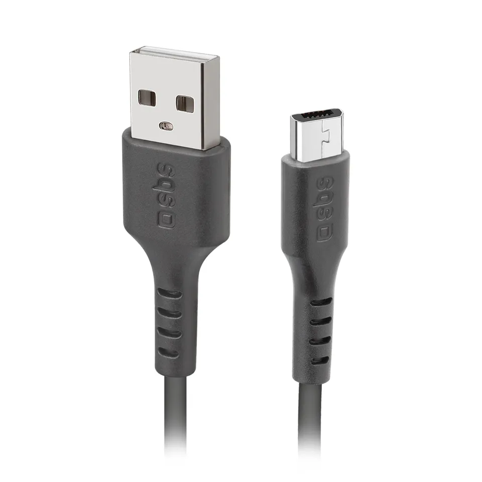 sbs-datenkabel-usb-2-0-micro-usb-ladekabel-3-m-schwarz image 1