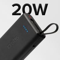 sbs-powerbank-10000-mah-20w-pd-mit-usb-c-kabel-schwarz image 2