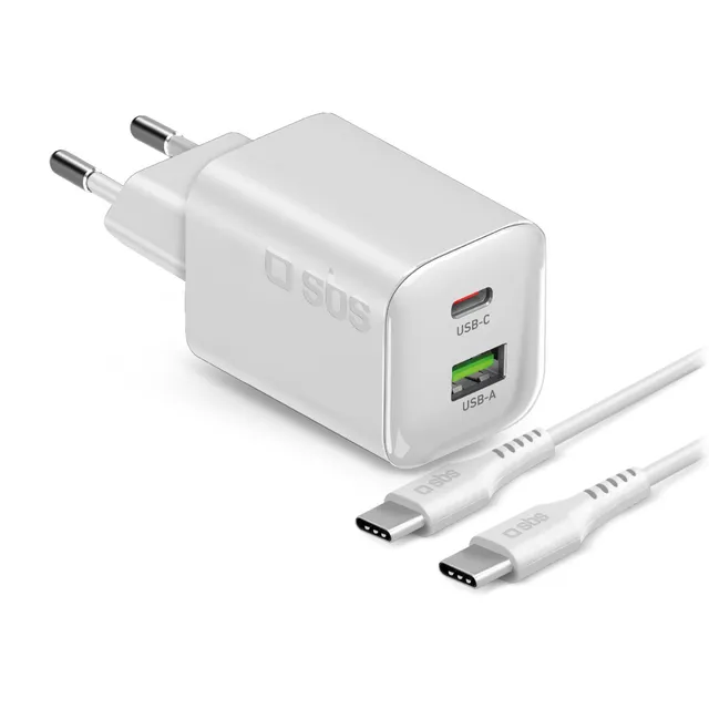 sbs-45w-gan-wandladeger-t-usb-c-pd-mit-kabel-1-5-m image 1